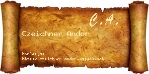 Czeichner Andor névjegykártya